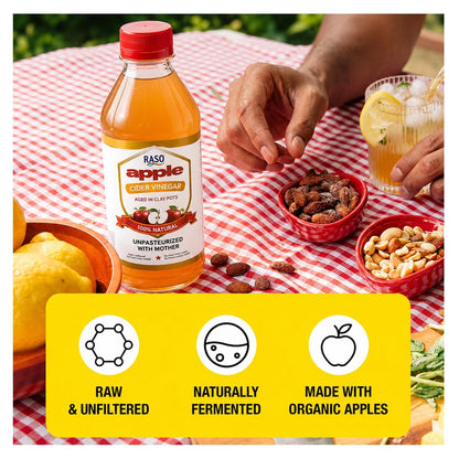 Naturally Fermented Apple Cider Vinegar With Mother - 475ml