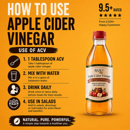 Raso Apple Cider Vinegar for Digestive Support 475ml – Raso Pakistan